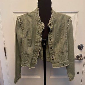 Large Miss Bisou distressed Jean Jacket